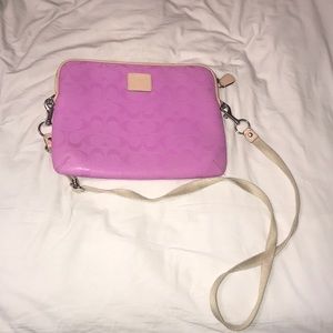 brand new coach purple ipad/laptop case